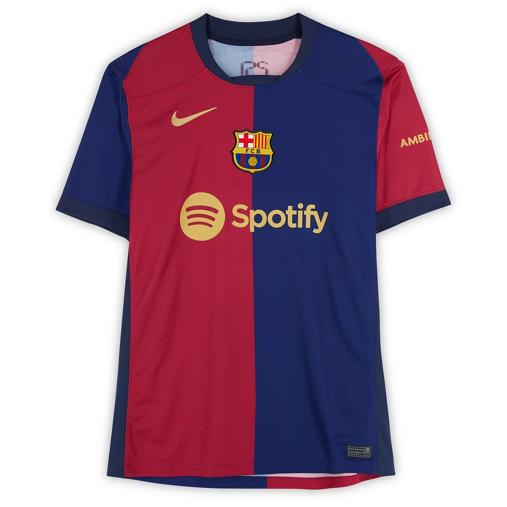 Patrick Kluivert Barcelona Autographed 2024-25 Red/Blue Home Nike Jersey - BAS