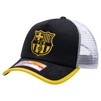 Casquette réglable unisexe noire Barcelona Strike One8th Trucker