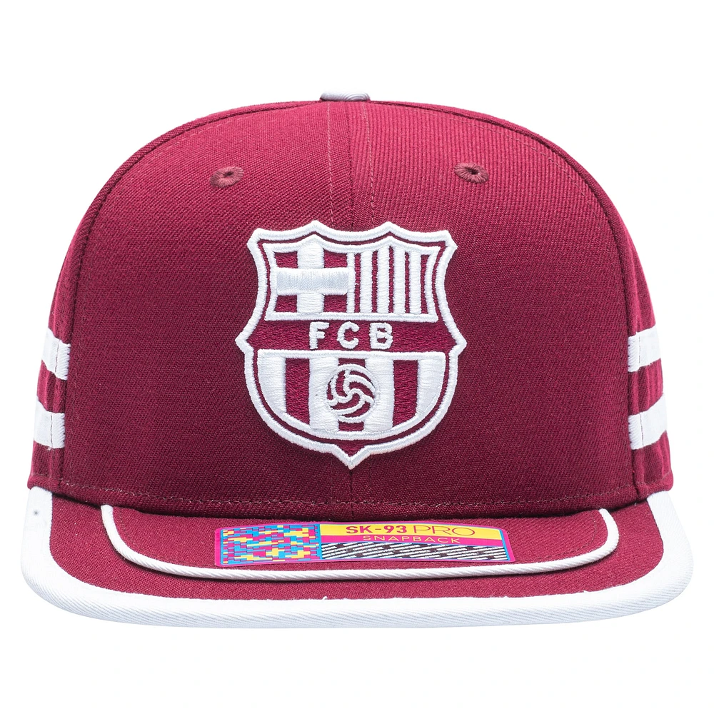 Unisex Red Barcelona Offshore Snapback Hat