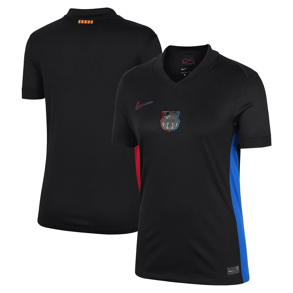 Women's Nike  Black Barcelona 2024/25 Away Replica Jersey