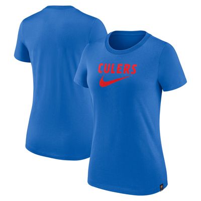 Women's Nike Blue Barcelona Swoosh T-Shirt