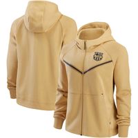 Women's Nike Gold Barcelona Tech Fleece Raglan Full-Zip Hoodie