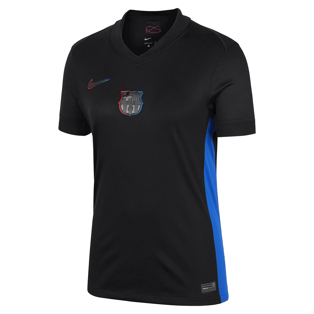 Women's Nike Lamine Yamal Black Barcelona 2024/25 Away Replica Player Jersey