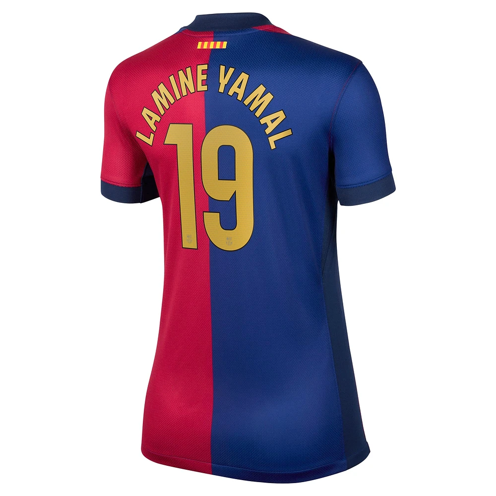 Women's Nike Lamine Yamal Royal Barcelona 2024/25 Home Replica Player Jersey