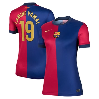 Maillot de joueur Nike Lamine Yamal Royal Barcelona 2024/25 Domicile Réplique pour Femme