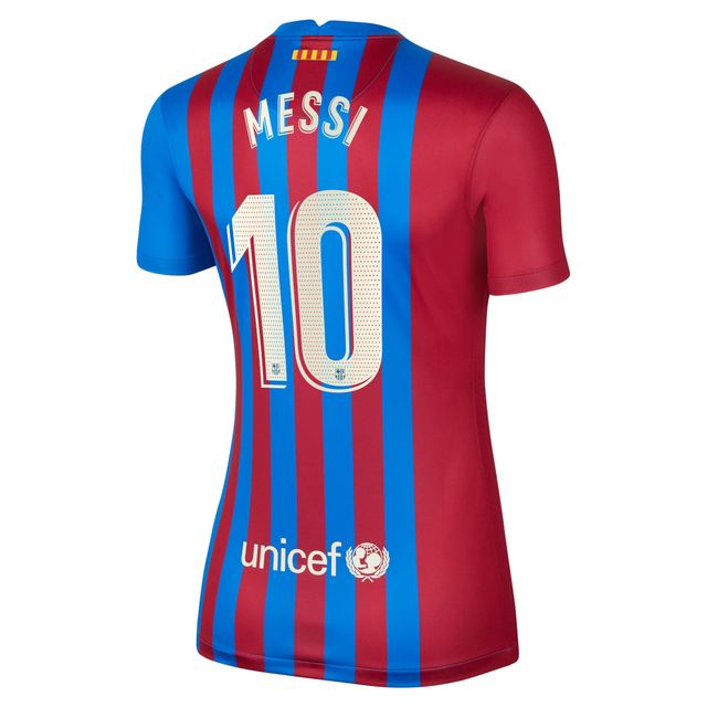 Youth Nike Lionel Messi Purple Barcelona 2021/22 Away Stadium