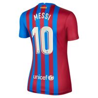 Women's Nike Lionel Messi Blue Barcelona 2021/22 Home Replica Player Jersey Size: Small