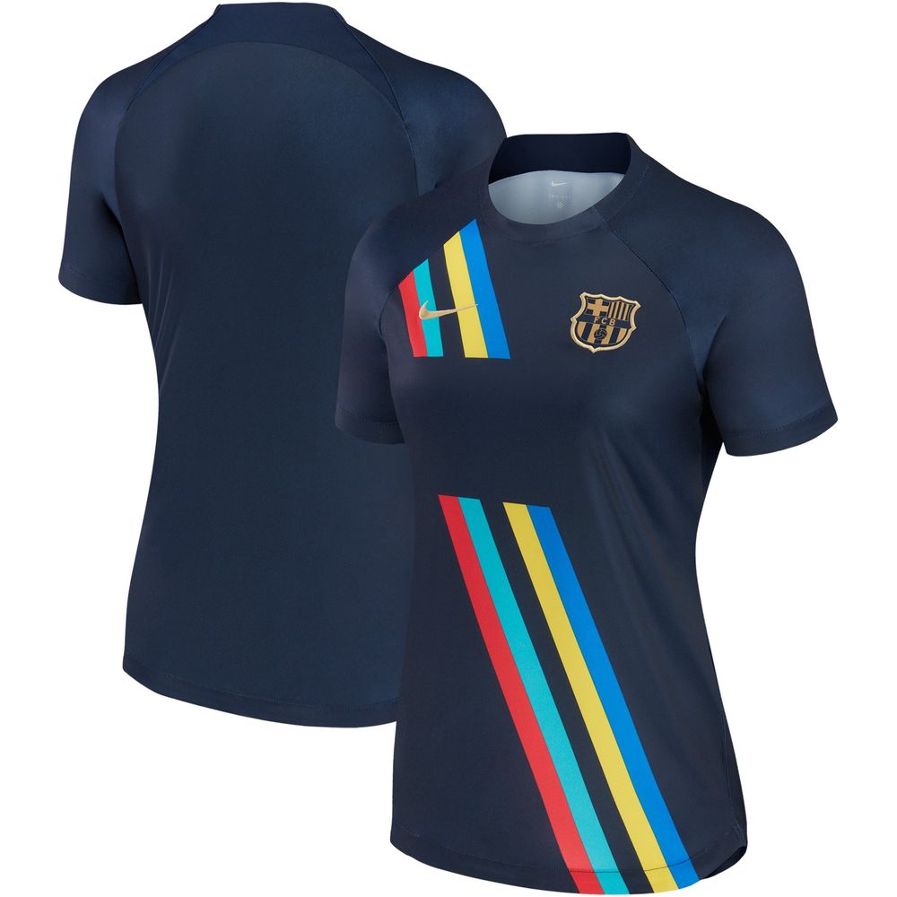 Women's Nike Navy Barcelona 2022/23 Pre-Match AWAY Performance Top