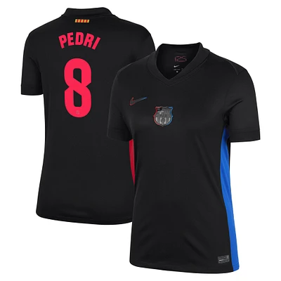 Maillot réplique extérieur Nike Pedri noir Barcelone 2024/25 pour femme