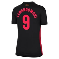 Women's Nike Robert Lewandowski Black Barcelona 2024/25 Away Replica Player Jersey