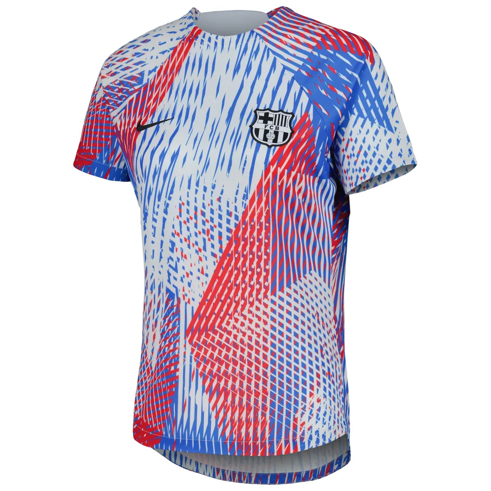 Haut d'avant-match Nike Barcelone 2022 pour femme - Blanc