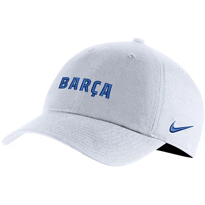 Casquette réglable Nike Campus Barcelone blanche pour femme