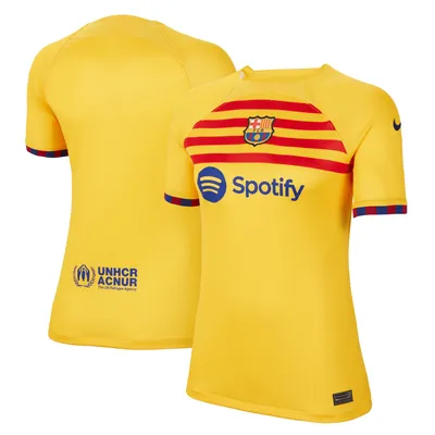 Barcelona Nike Women's 2022/23 Fourth Breathe Stadium Replica Jersey - Yellow