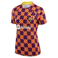 Women's Nike Yellow Barcelona 2022/23 Pre-Match Raglan Performance Top