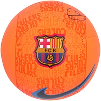 Xavi Hernandez Barcelona Autographed Nike Orange Logo Soccer Ball