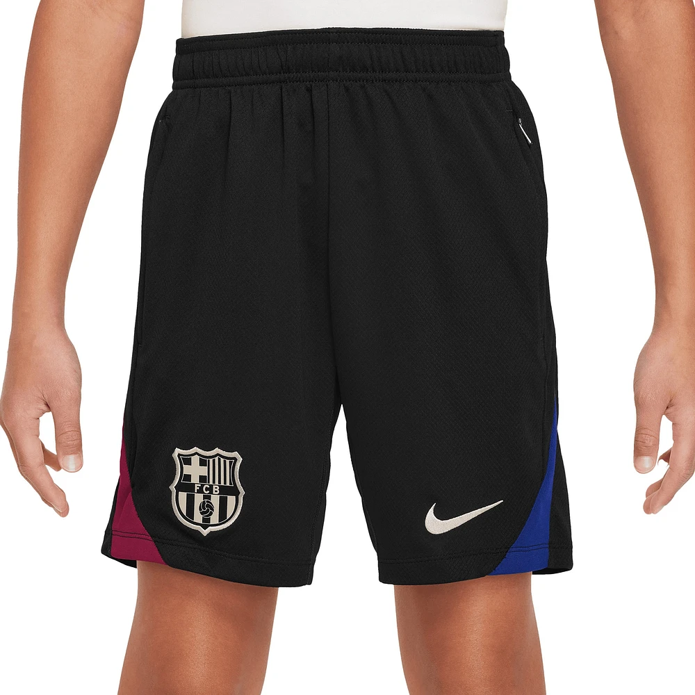 Short Nike Noir Barcelone 2024/25 Strike Performance pour enfant