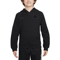 Sweat à capuche Nike noir Barcelona Away Air pour jeune