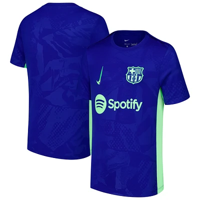 Haut d'avant-match Nike Royal Barcelona 2024/25 Third Academy Pro pour enfant