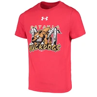 Youth Under Armour Red Batavia MuckDogs Team Logo T-Shirt