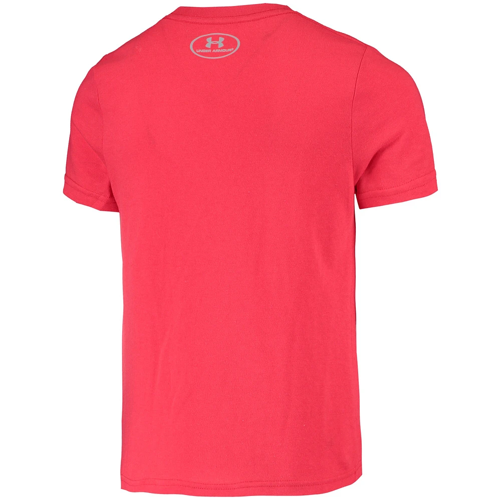 Youth Under Armour Red Batavia MuckDogs Team Logo T-Shirt