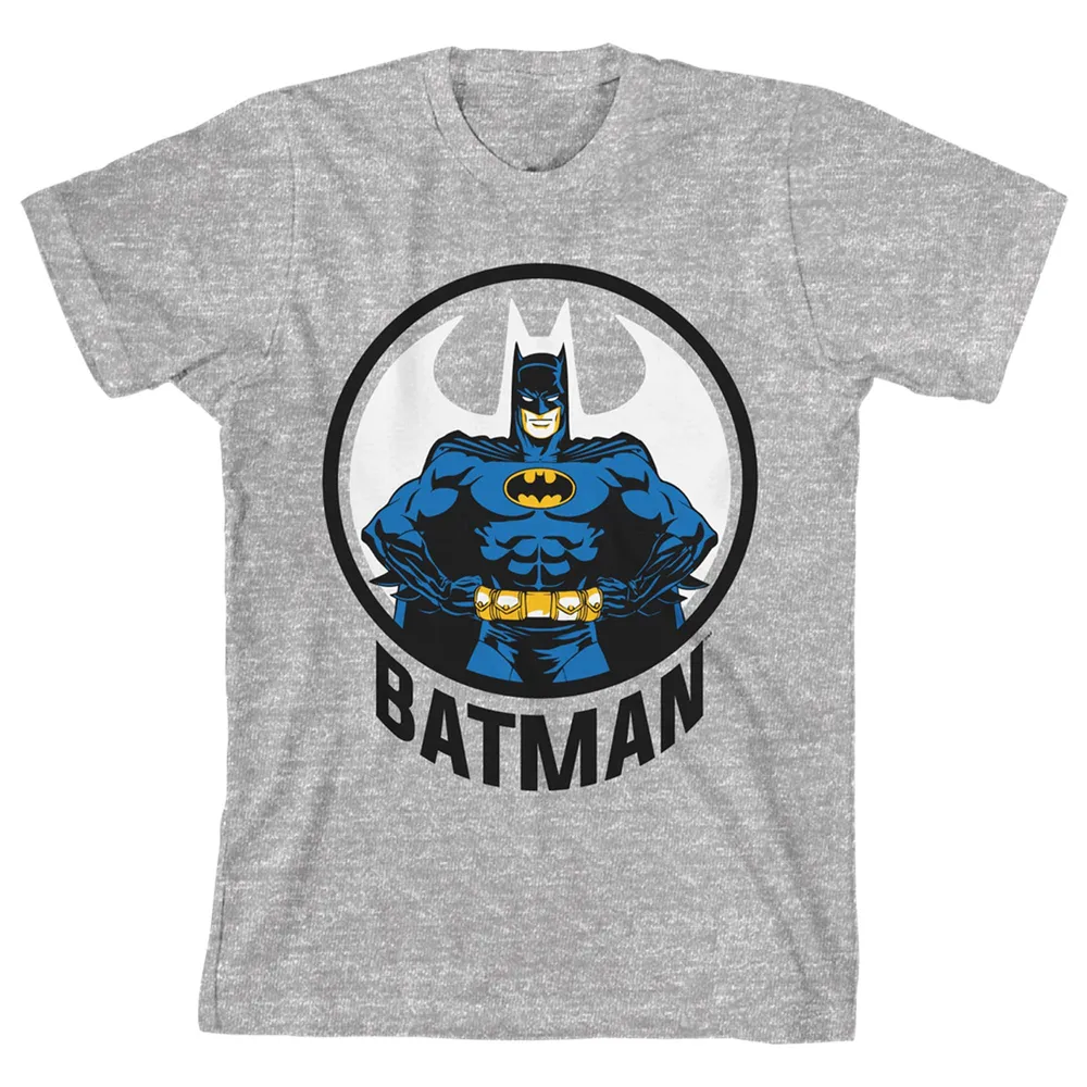 Vijf spiraal Toneelschrijver Lids Batman BIOWORLD T-Shirt - Heather Gray | The Shops at Willow Bend