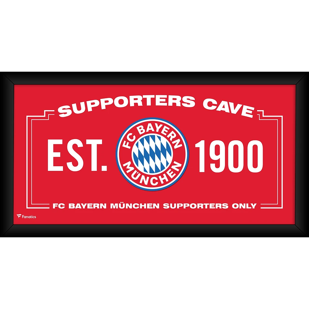 Bayern Munich Framed 10" x 20" Supporters Cave Collage