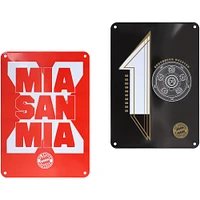 Bayern Munich Meisterschaft 2-Pack Metal Sign Set