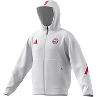 Men's adidas  White Bayern Munich 2025/26 Anthem Full-Zip Jacket