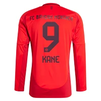 Maillot de joueur adidas Harry Kane à manches longues pour homme, réplique du Bayern Munich 2024/25 domicile, rouge