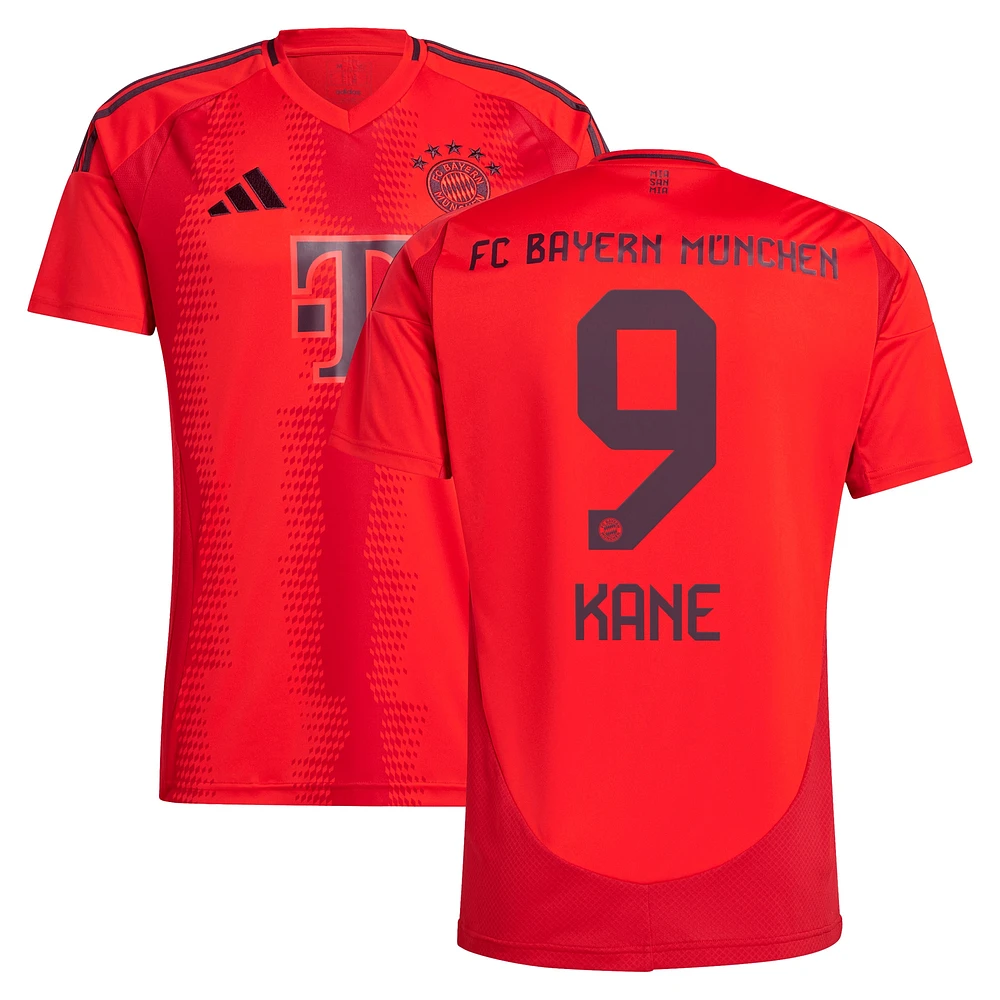 Maillot de joueur adidas Harry Kane rouge Bayern Munich 2024/25 domicile réplique pour homme