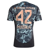 Maillot de joueur adidas Jamal Musiala noir Bayern Munich 2024/25 extérieur réplique pour homme