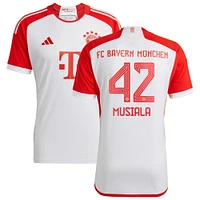 Maillot Homme adidas Jamal Musiala Blanc Bayern Munich 2023/24 Home Replica