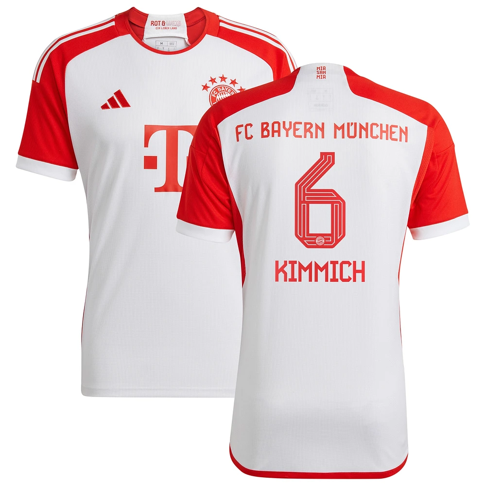 Men's adidas Joshua Kimmich White Bayern Munich 2023/24 Home Replica Jersey