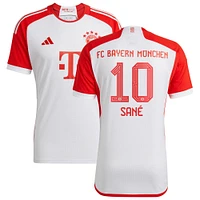 Men's adidas Leroy Sané White Bayern Munich 2023/24 Home Replica Jersey