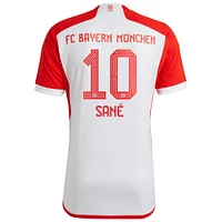 Men's adidas Leroy Sané White Bayern Munich 2023/24 Home Replica Jersey