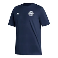 Men's adidas Navy Bayern Munich Crest T-Shirt