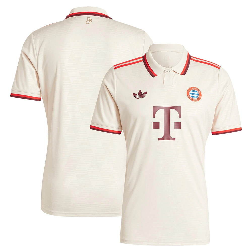 Men's adidas Originals  Cream Bayern Munich 2024/25 Third Replica Jersey