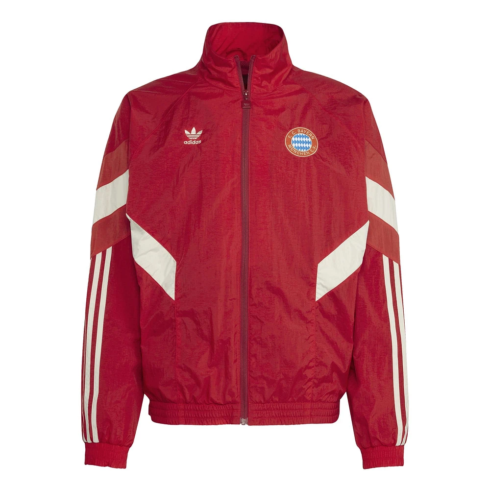 Men's adidas Originals Maroon Bayern Munich Lifestyler Full-Zip Track Jacket