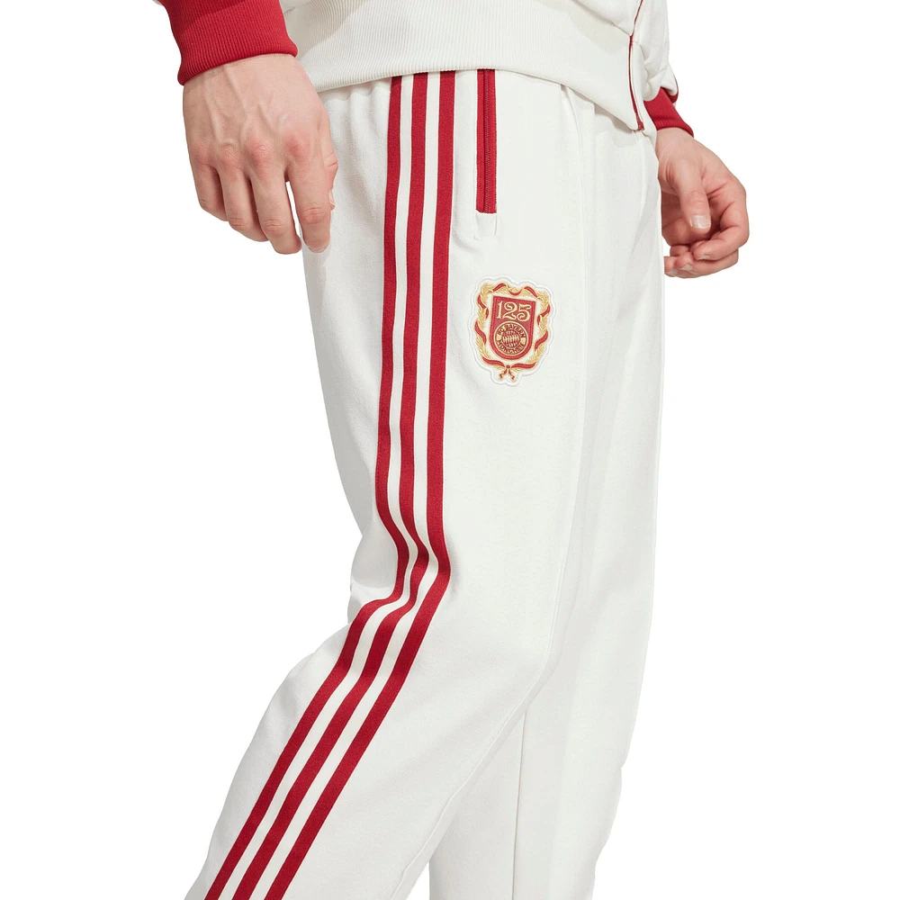 Men's adidas Originals  White Bayern Munich 125th Anniversary Culturewear Track Pants