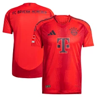 Maillot vierge adidas rouge Bayern Munich 2024 domicile authentique pour homme