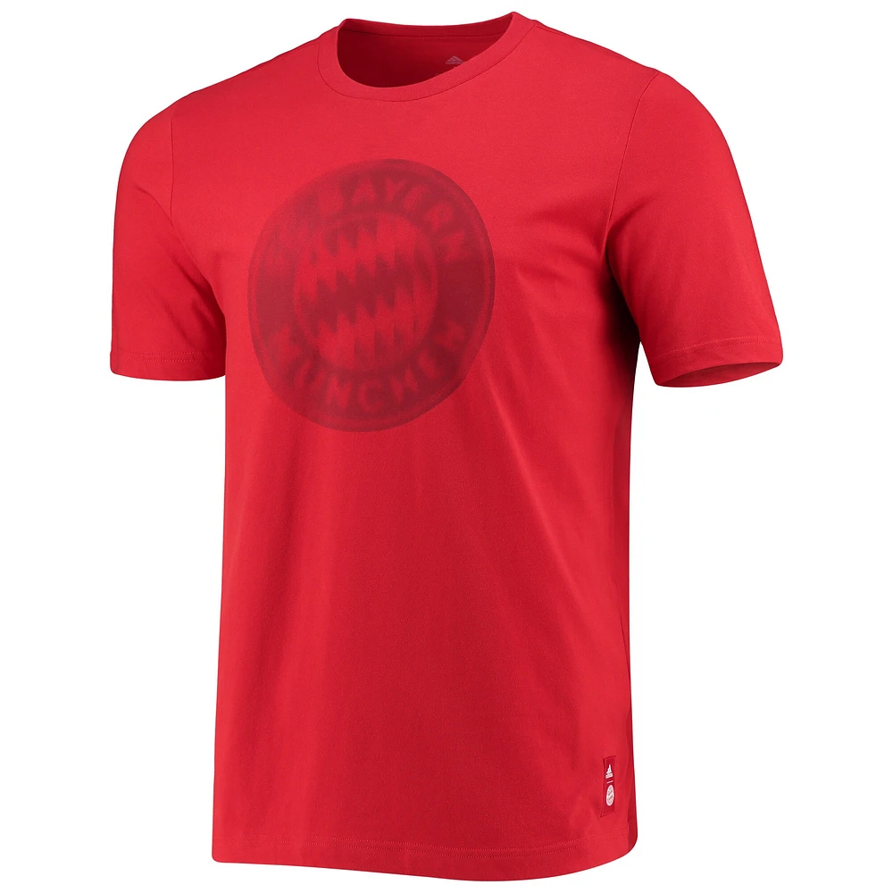 Men's adidas Red Bayern Munich Club Crest T-Shirt