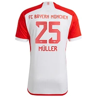 Men's adidas Thomas Müller White Bayern Munich 2023/24 Home Replica Jersey