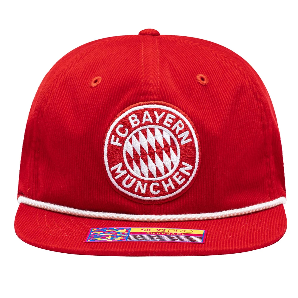 Casquette réglable rouge Bayern Munich Snow Beach pour homme