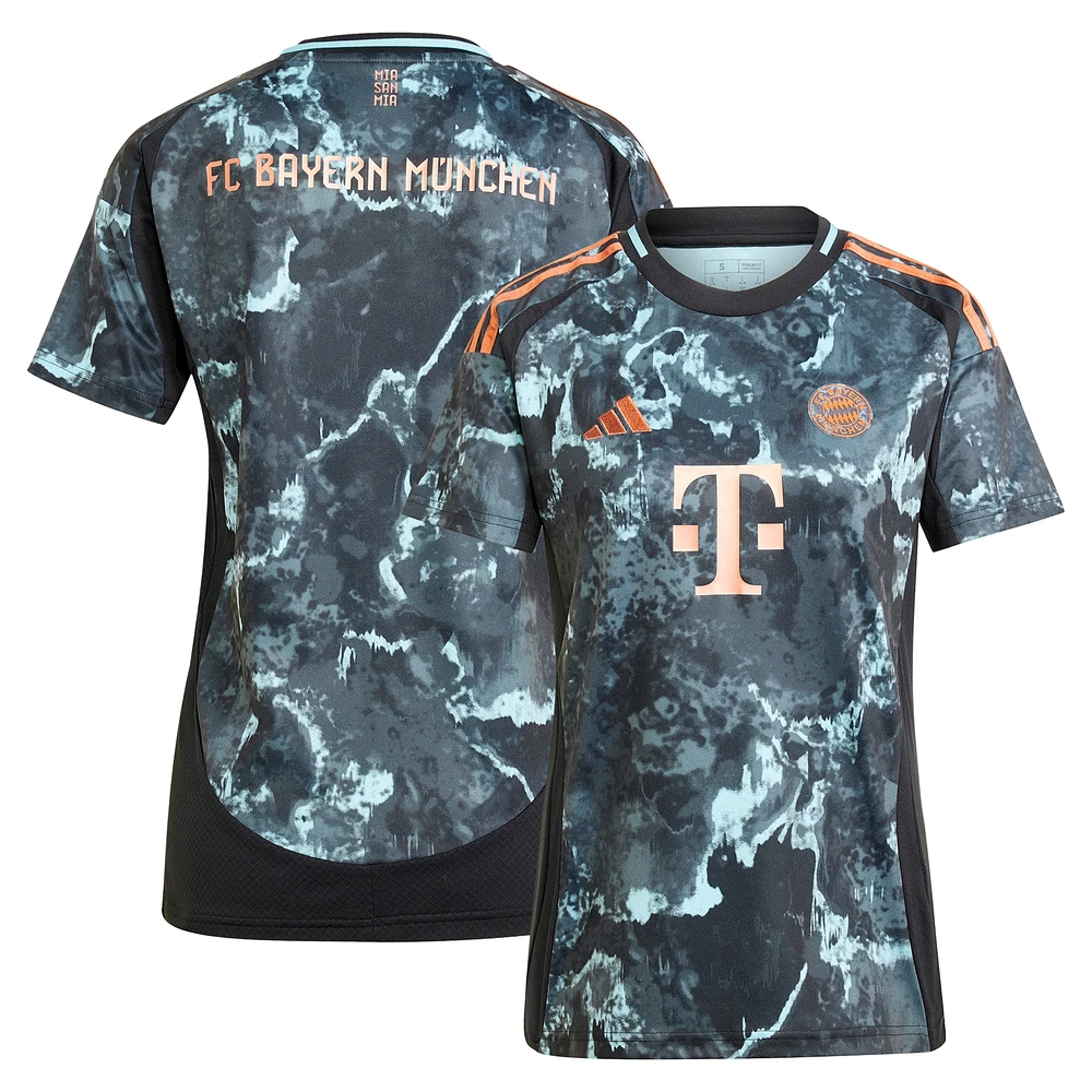 Maillot adidas noir Bayern Munich 2024/25 extérieur réplique pour femme