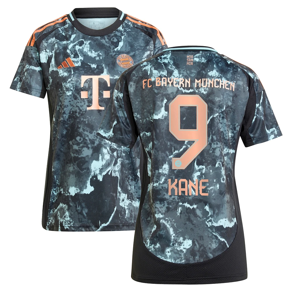 Women's adidas Harry Kane Black Bayern Munich 2024/25 Away Replica Player Jersey