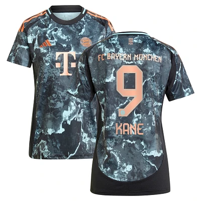 Maillot de joueur réplique adidas Harry Kane noir Bayern Munich 2024/25 extérieur pour femme