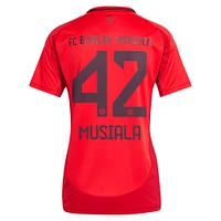 Women's adidas Jamal Musiala Red Bayern Munich 2024/25 Home Replica Player Jersey