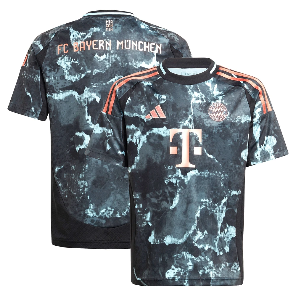 Maillot adidas noir Bayern Munich 2024/25 extérieur réplique pour enfant