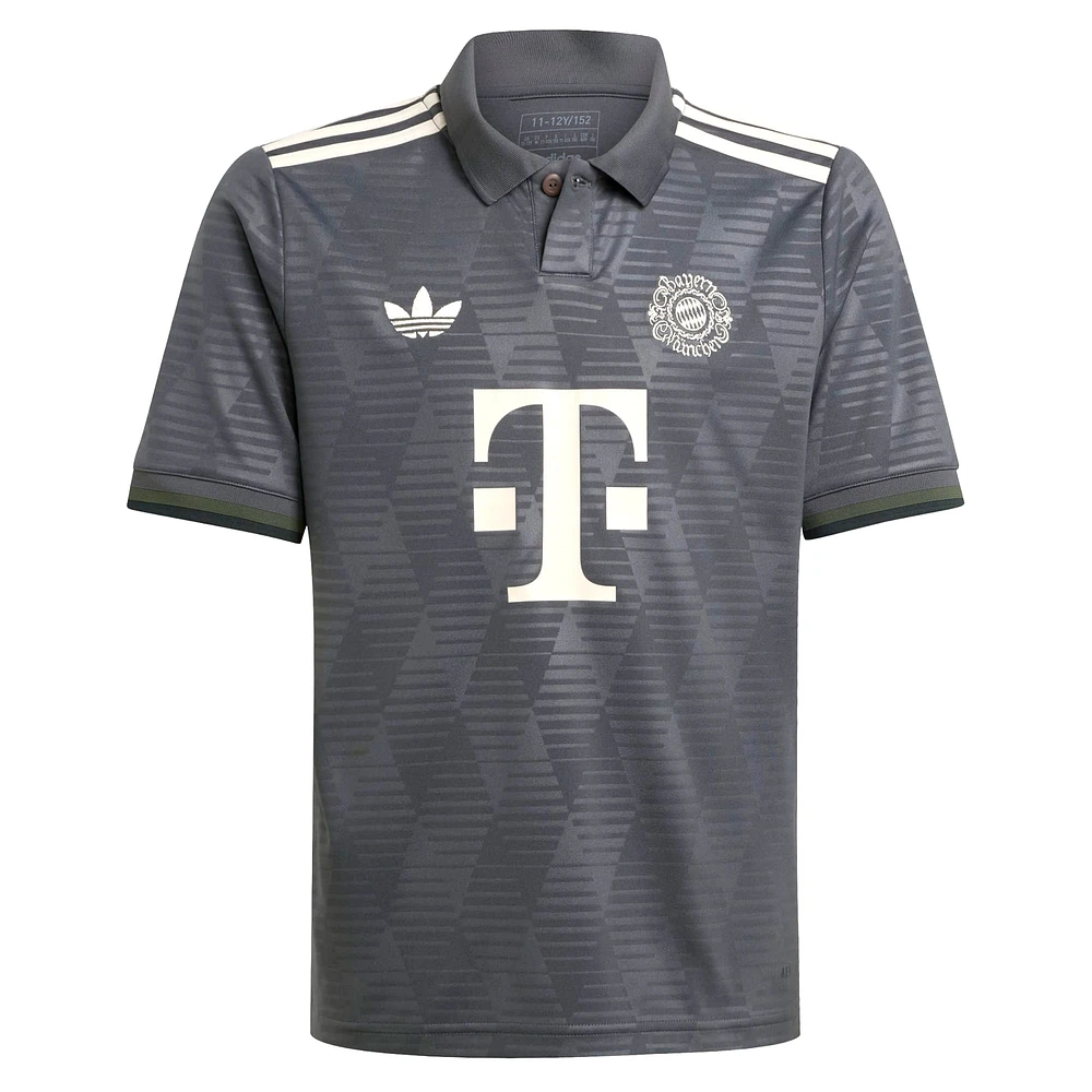 Maillot adidas gris Bayern Munich 2024/25 Wiesn Replica pour enfant