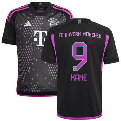 Youth adidas Harry Kane Black Bayern Munich 2023/24 Away Replica Player Jersey